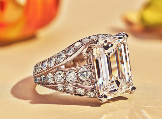 Square Diamond Alloy Ring