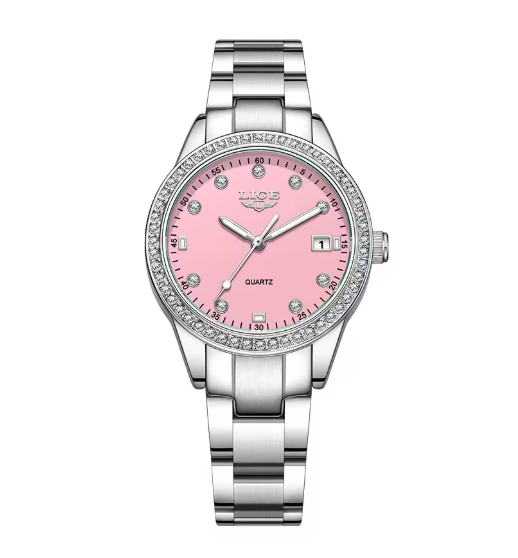Lige Quartz Watch Waterproof Stainless Steel Radiance