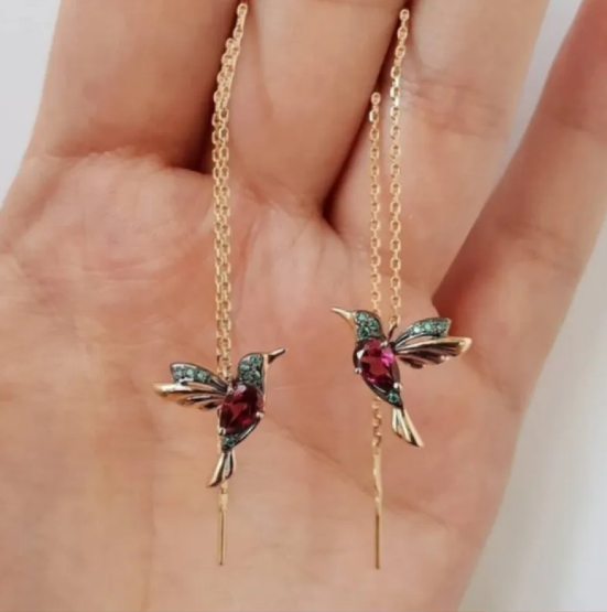 Retro Bird Fashion Earrings