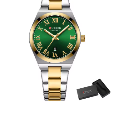 Elegant Minimalist Ladies Watch With Roman Numerals