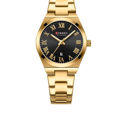 Elegant Minimalist Ladies Watch With Roman Numerals