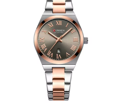 Elegant Minimalist Ladies Watch With Roman Numerals