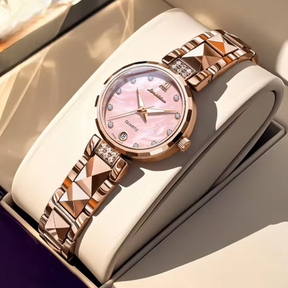 Magnificent Diamond Timepiece With SwissMade Rose Gold