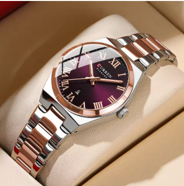 Elegant Minimalist Ladies Watch With Roman Numerals