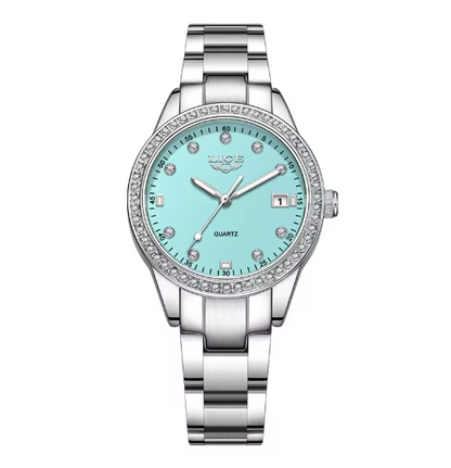 Lige Quartz Watch Waterproof Stainless Steel Radiance
