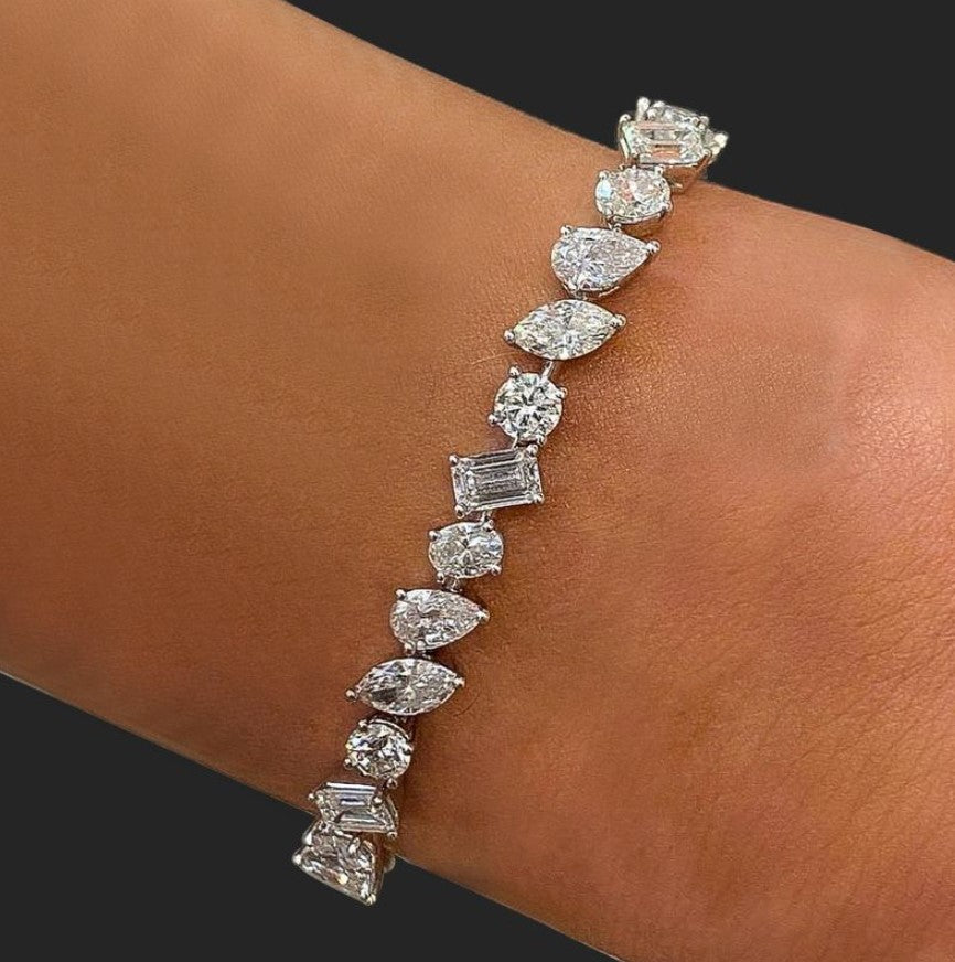 Multi-Shape Sapphire Bracelet