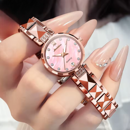 Magnificent Diamond Timepiece With SwissMade Rose Gold