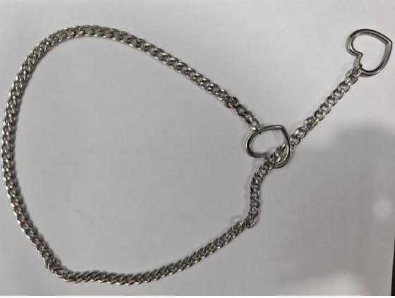 ステンレスハートラリアットネックレス