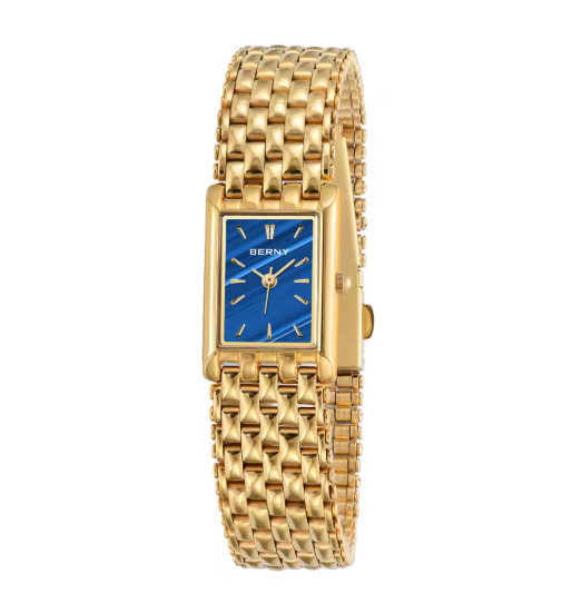 Vintage Inspired Gold Tone Quartz Prestige Timepiece