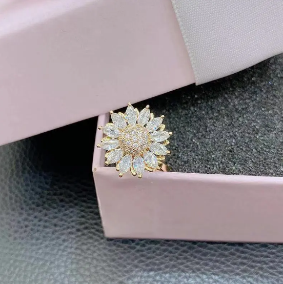 回転ひまわりリング