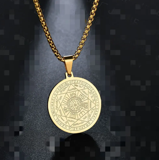 シックススターエンジェルトライトーンペンダントネックレス