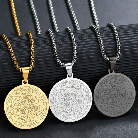 シックススターエンジェルトライトーンペンダントネックレス