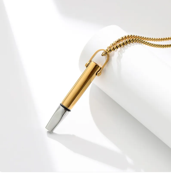 呼吸抵抗ホイッスルネックレス