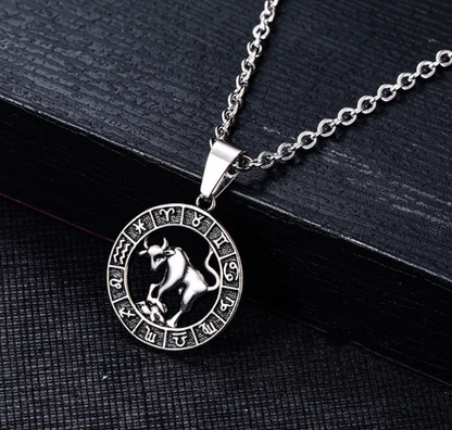 Stainless Steel Cancer Zodiac Pendant