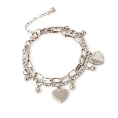 Millie | Multi-Layer Steel Love Bracelet