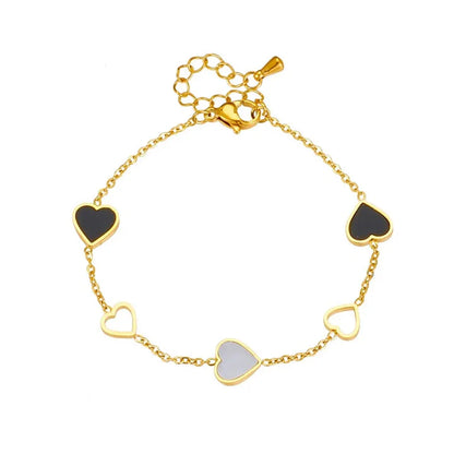 Natasha | Gold Plated Heart Bracelet