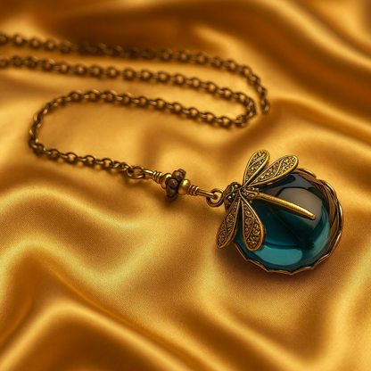 Vintage náhrdelník s vážkou