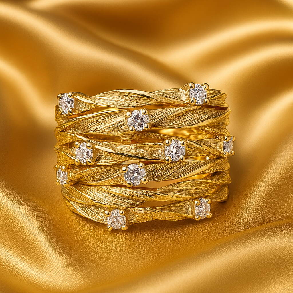 Vintage zlatý prsten