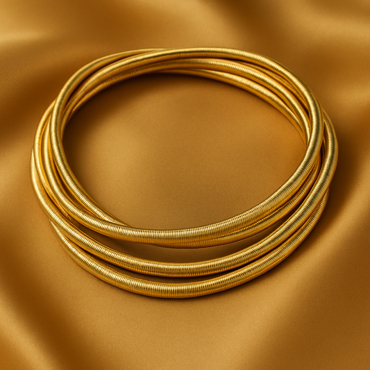 Vintage vrstvený zlatý náhrdelník