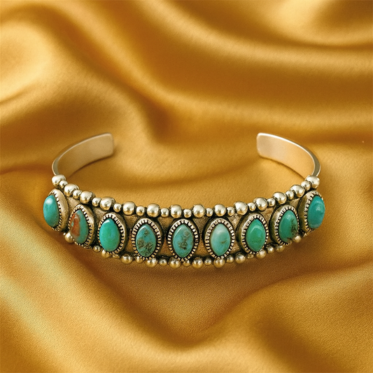 Vintage náramek s tyrkysovým kamenem