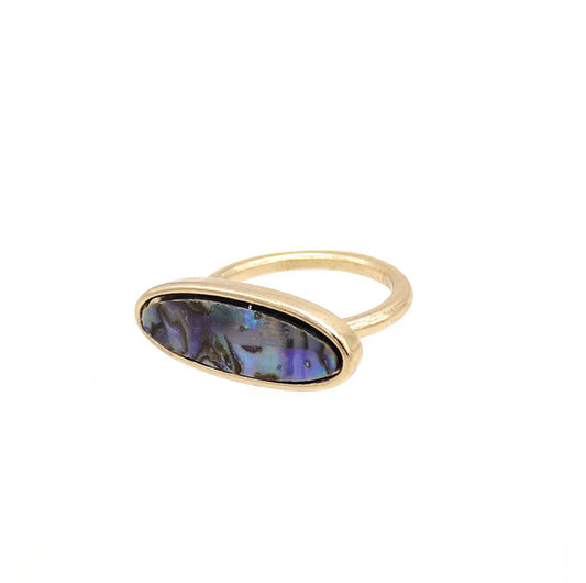 Vintage colorful opal ring