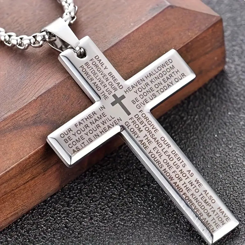 Unisex Trendy Cross Pendant Necklace