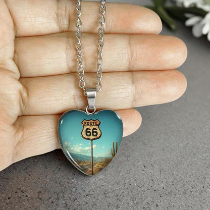 Enduring Journey Heart Pendant Necklace