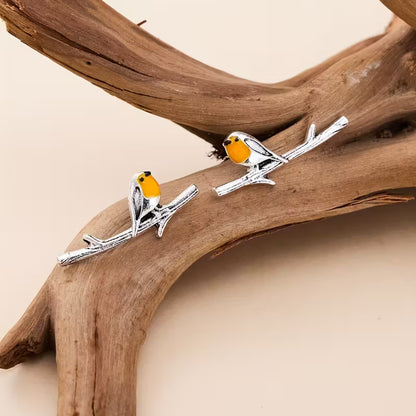 Golden Songbird Heirloom Studs