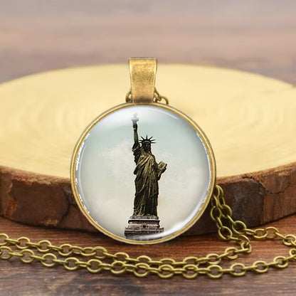 Lady Liberty Heirloom Medallion Necklace