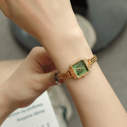 Elegant Copper Square Watch With Refined Heritage