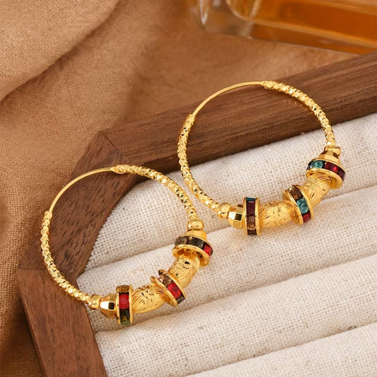 Arabian Jhumka Sparkle Earrings