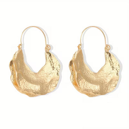 Golden Silvery Waterdrop Earrings