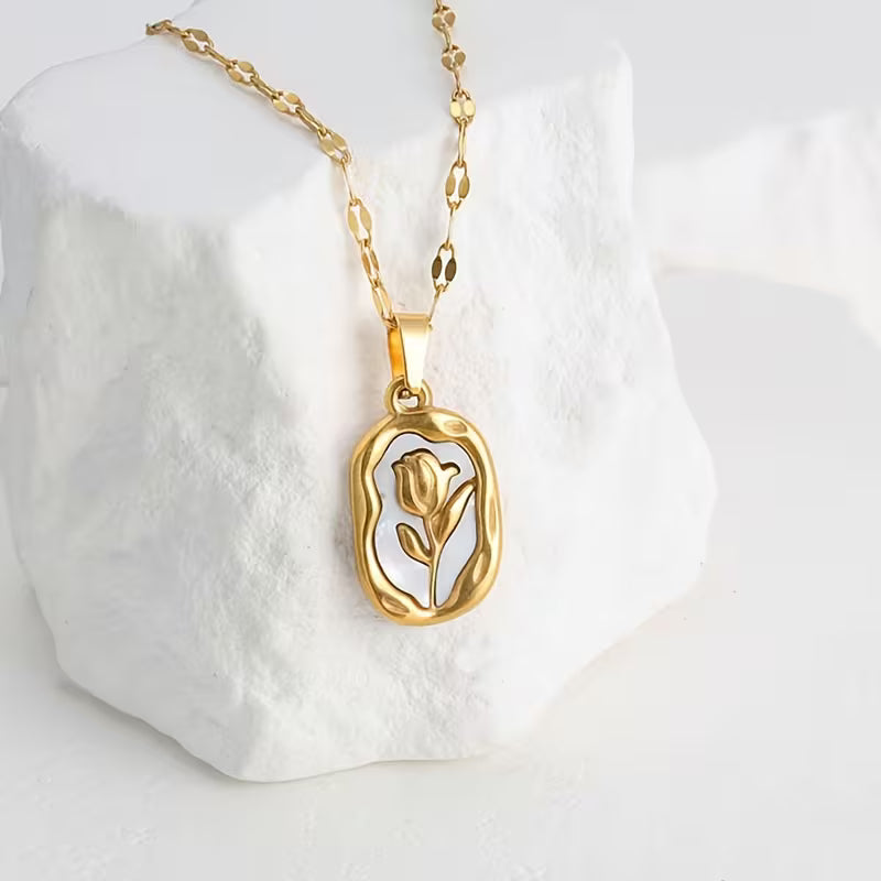 Rose Elegance Pendant Necklace
