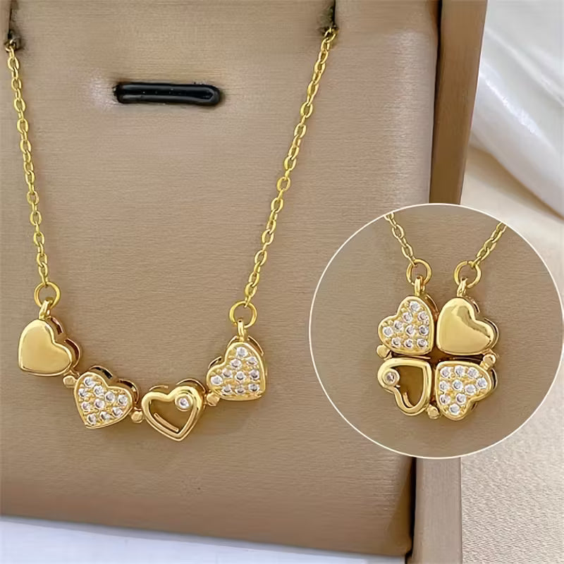 Timeless Hollow Heart Pendant Necklace