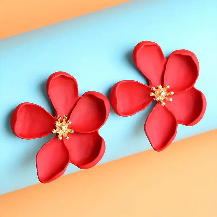 Golden Flower Earrings