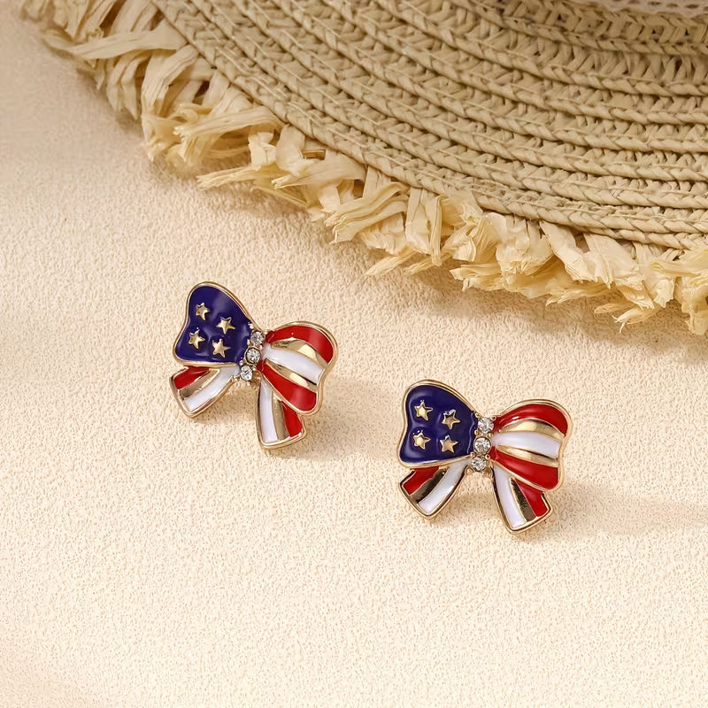 Liberty Bow of Grace Stud Earrings