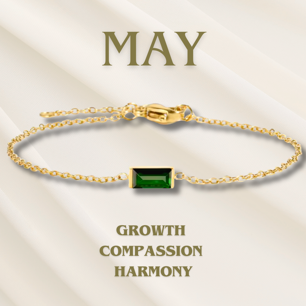 Heartline Birthstone Bracelet