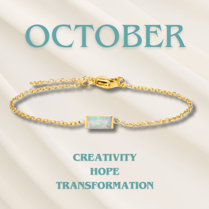 Heartline Birthstone Bracelet