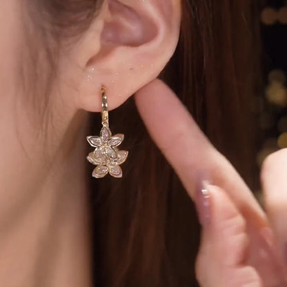 Creative Spring Star Earrings with Pendant